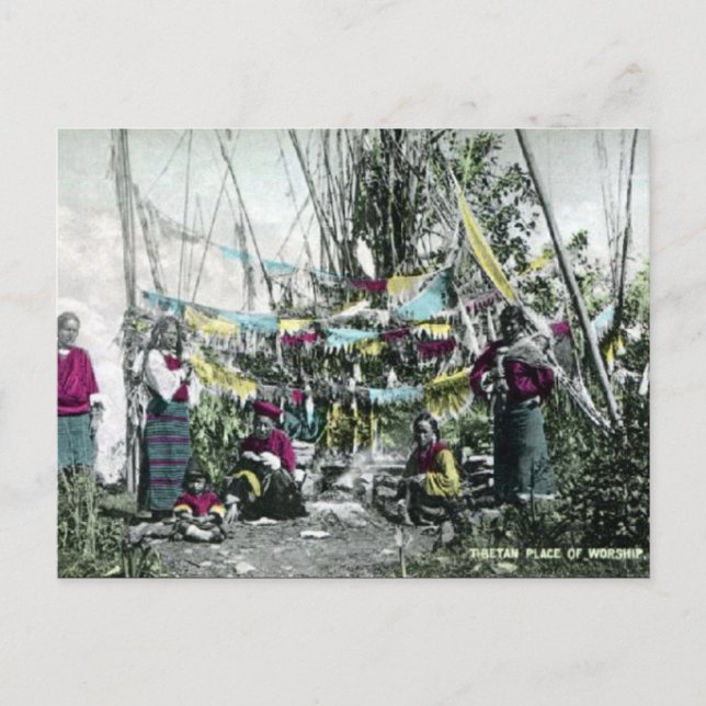 Alte Postkarte - Tibet (Vorderseite)