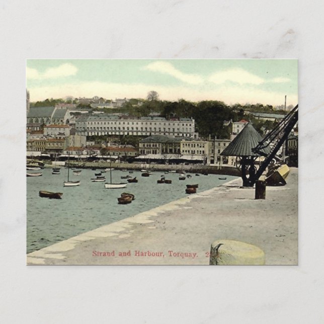 Alte Postkarte - Torquay, Devon (Vorderseite)