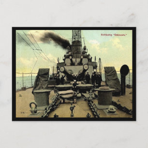 Alte Postkarte - US-Schlacht "Delaware"