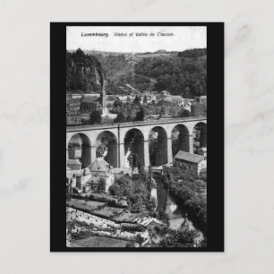 Alte Postkarte - Vallee de Clausen, Luxemburg