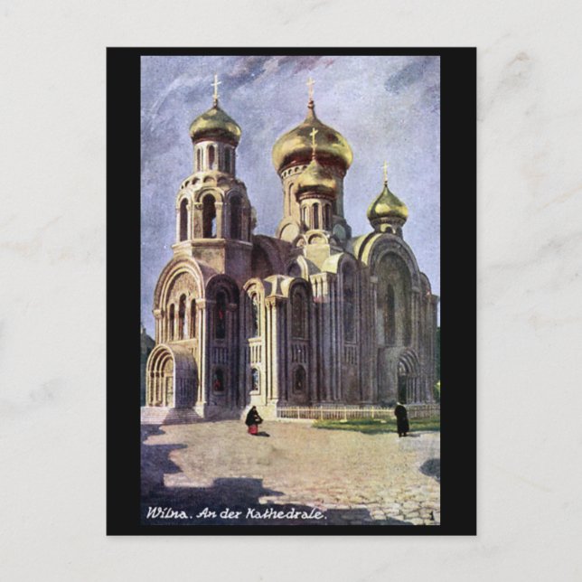 Alte Postkarte - Vilnius, Litauen (Vorderseite)