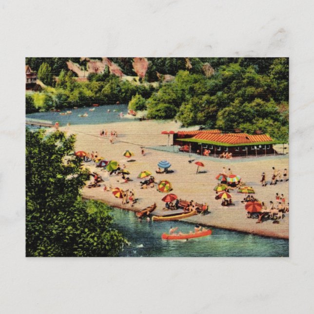 Alte Postkarte vom Russian River Beach (Vorderseite)