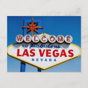 Alte Postkarte von Las Vegas