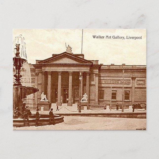 Alte Postkarte - Walker Art Gallery, Liverpool (Vorderseite)