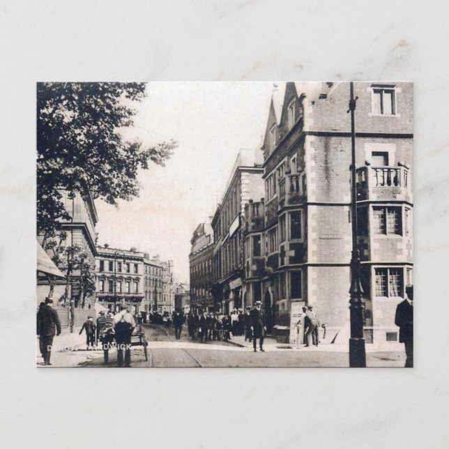 Alte Postkarte - Wardwick, Derby (Vorderseite)