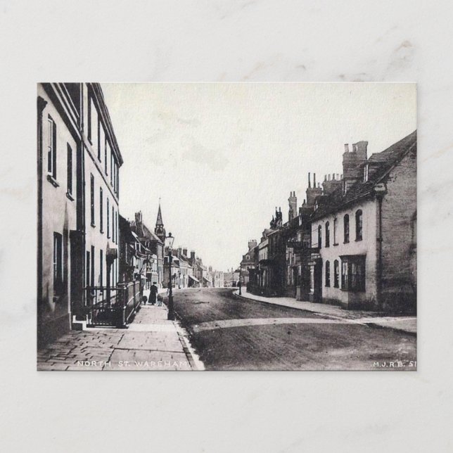 Alte Postkarte - Wareham, Dorset (Vorderseite)