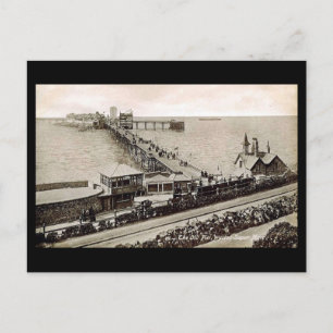 Alte Postkarte, Weston-super-Mare, Altes Pier Postkarte
