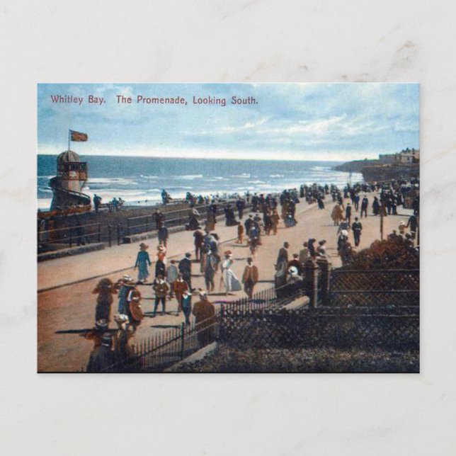 Alte Postkarte - Whitley Bay (Vorderseite)