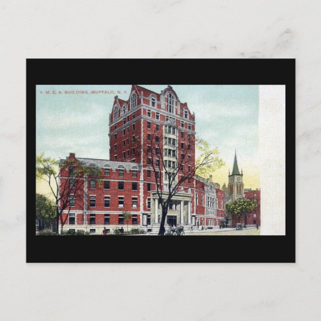 Alte Postkarte - YMCA, Buffalo, NY (Vorderseite)
