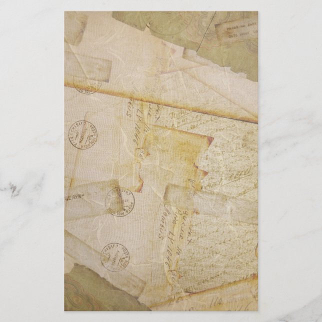 Alte Postkarten-Geschichte Briefpapier (Vorderseite)