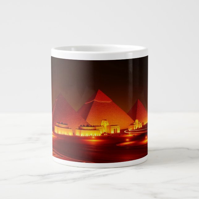 Alte Pyramiden Jumbo-Tasse (Vorderseite)