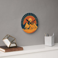 Alte Pyramiden-Power-Rundwall-Uhr