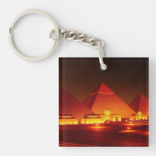 Alte Pyramiden Schlüsselanhänger