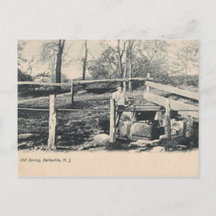 Alte Quelle, Belleville, NJ 1907 Vintage Postkarte