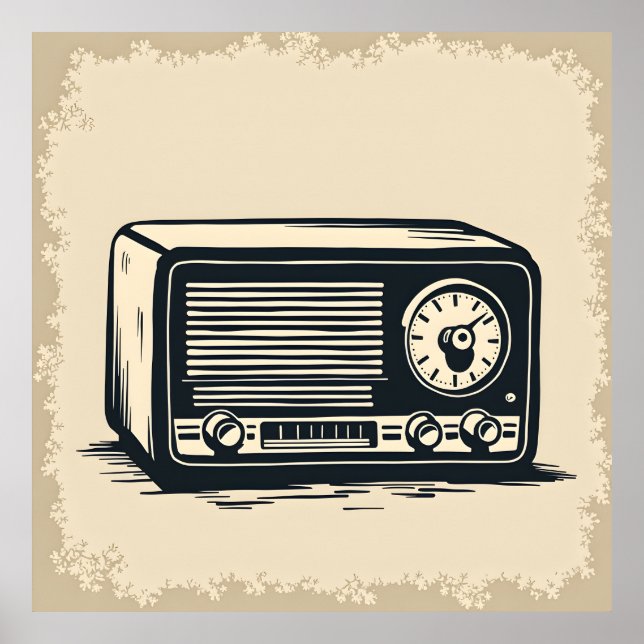 Alte Radioskizze Poster (Vorne)