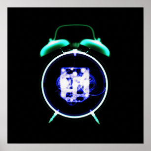 Alte Ray Vision Alarm Uhr - Original Poster
