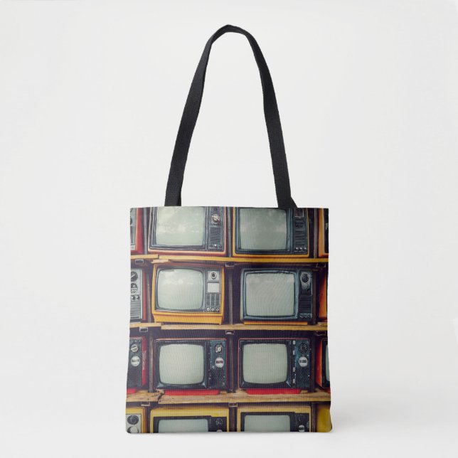 Alte Retro-Fernseher-Leerbildschirm (Vorderseite)