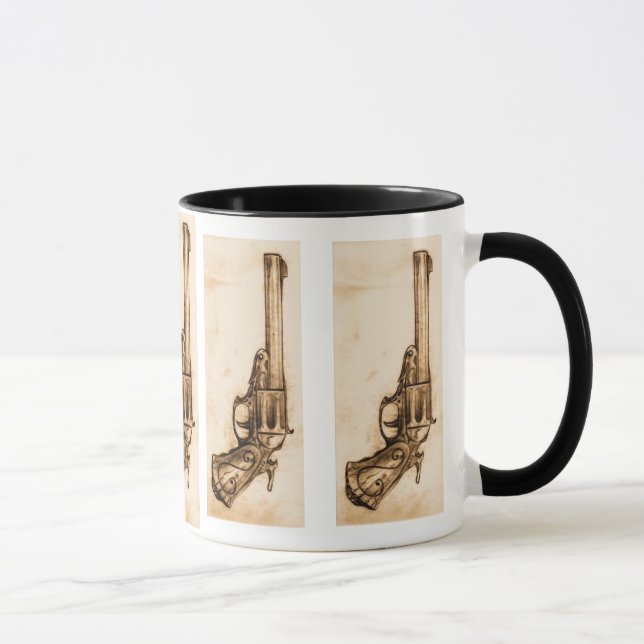 Alte Revolver-Tasse Tasse (Rechts)