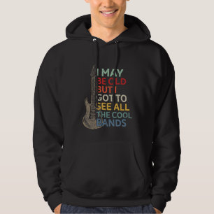 Alte Rock Music Band Lover Gitarrist Musiker Hoodie