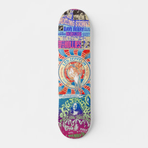 Alte Rockbands Skateboard