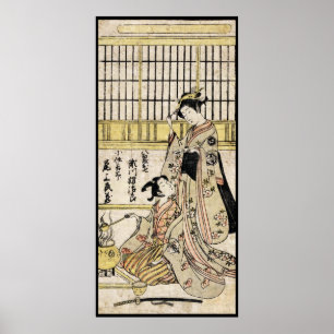 Alte Rolle coolen Vintagen japanischen ukiyo-e Poster