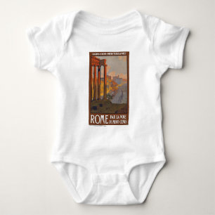 Alte Römer-Reise-Werbeplakat Baby Strampler