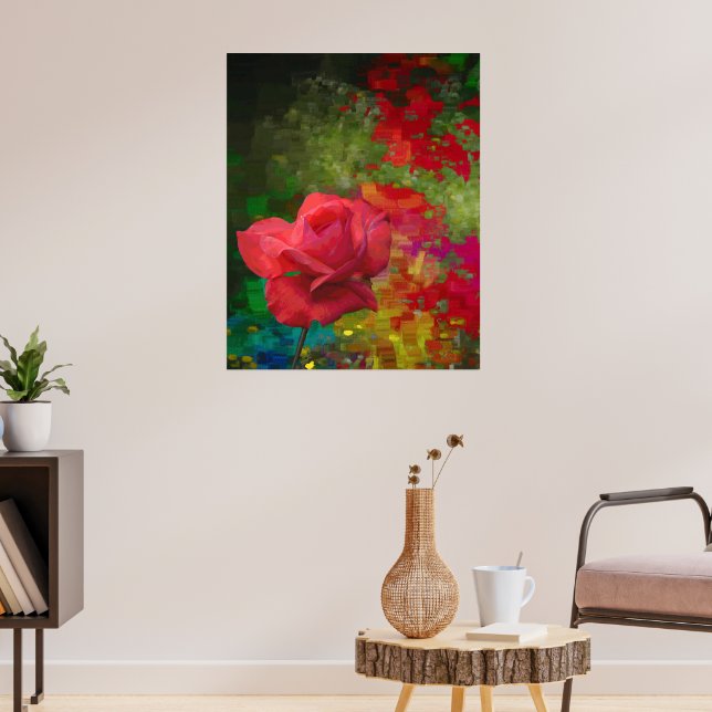 Alte Rose Poster (Wohnzimmer 3)