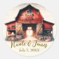 Alte rote Barn Rustikale Hochzeit