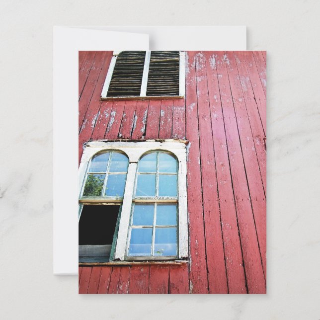 Alte rote Scheune Einladung (Vorderseite)