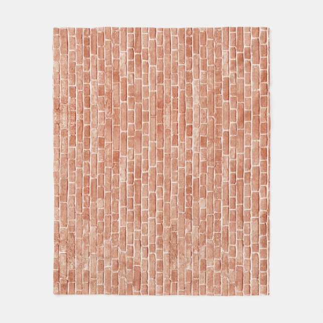 Alte, rote Ziegelmauer. Fleecedecke (Vorderseite)