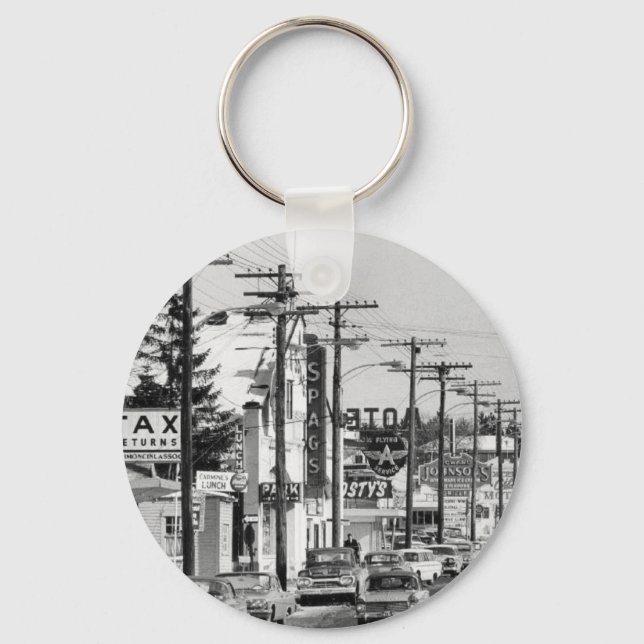 Alte Rt 9 SPAGS in Shrewsbury Ma Schlüsselanhänger (Vorderseite)