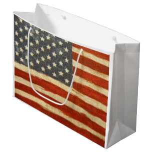 Alte Ruhm-amerikanische Flagge Große Geschenktüte