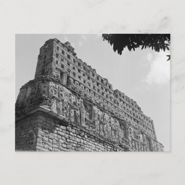 Alte Ruinen: Tempel 33 von Yaxchilan Postkarte (Vorderseite)