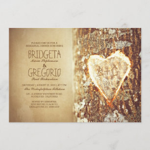 alte rustikale einladung