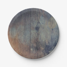 Alte Rustikale Holzhütte Hochzeit Pappteller