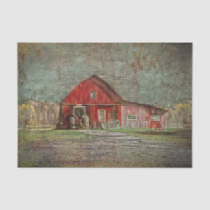 Alte rustikale rote Textur Scheune im Vintage Stil Seidenpapier