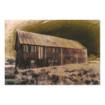 Alte rustikale Vintage Braune Barn Night Sky