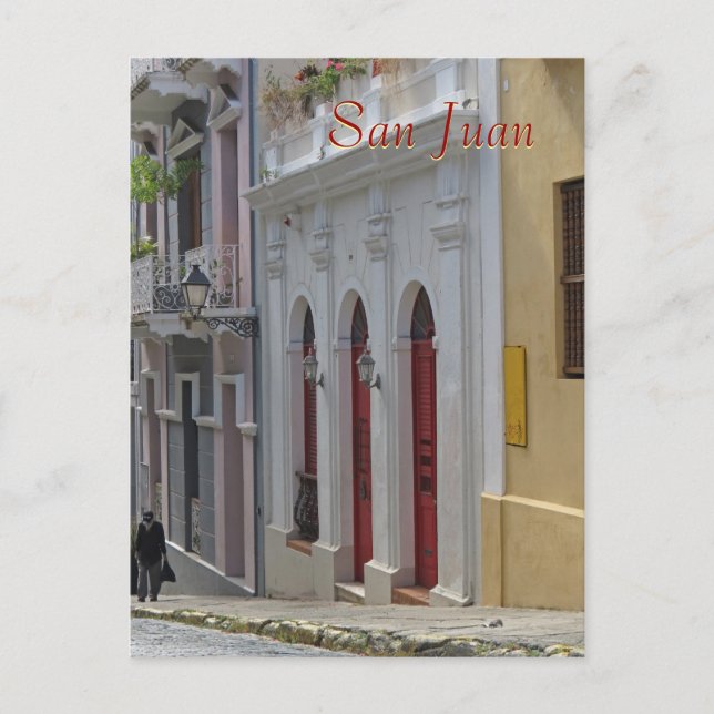 Alte San Juan, Puerto Rico Souvenir Postkarte (Vorderseite)