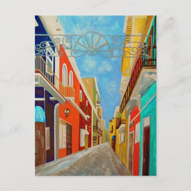 Alte San- JuanKunst-Malerei Postkarte (Vorderseite)