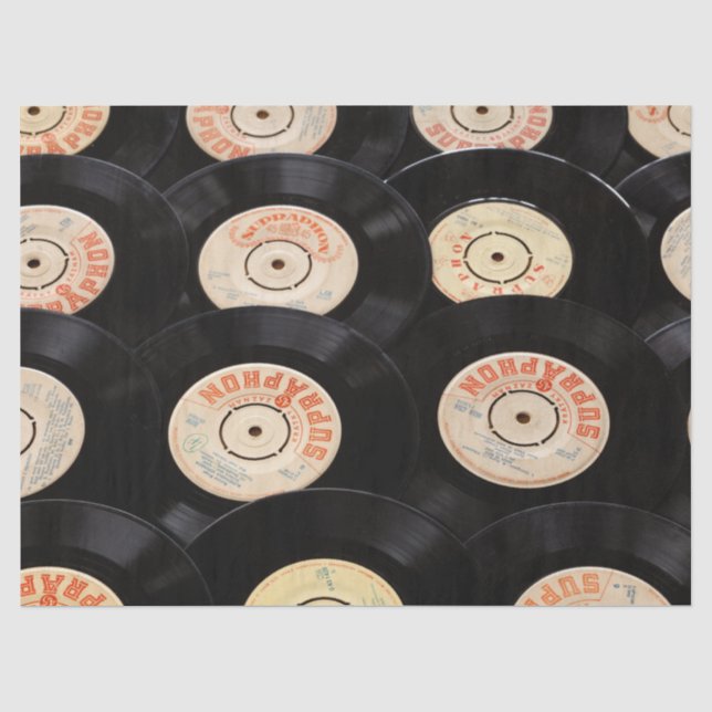 alte Schallplatten Seidenpapier (Vorderseite)