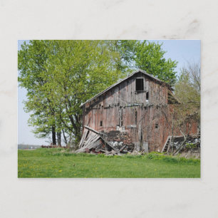 Alte Scheune im ländlichen Ohio Postkarte