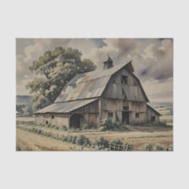 Alte Scheune im Vintage-Stil Seidenpapier