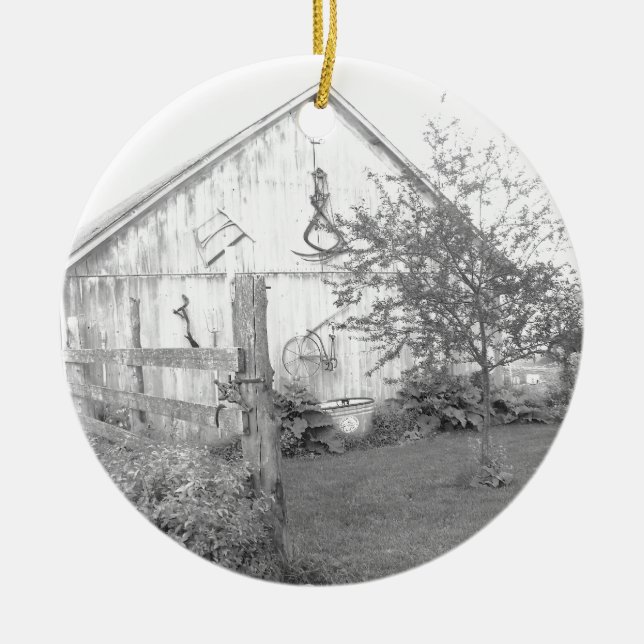 Alte Scheune Keramik Ornament (Vorne)