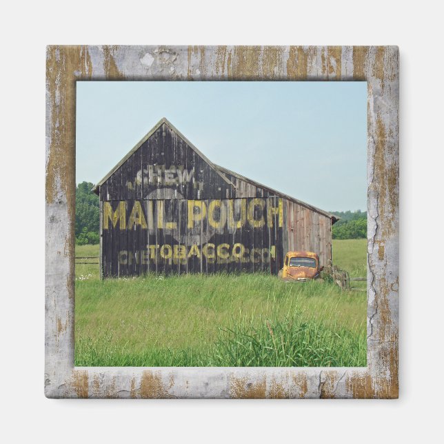 Alte Scheune Mail Pouch Tabakwerbung Magnet (Vorne)