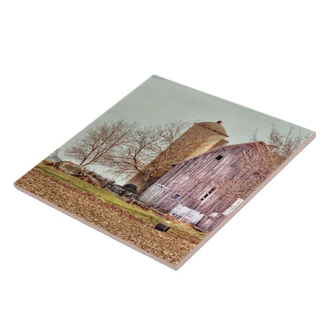 Alte Scheune und Silo Fliese (Seite)