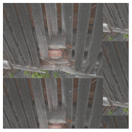 Alte Scheunen-Bretter und alter roter Backstein Stoff