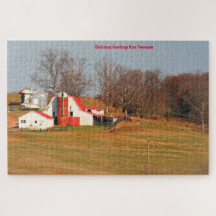 Alte Scheunen in Tennessee. Puzzle