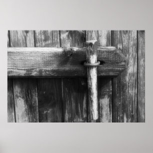 Alte Scheunentür Poster