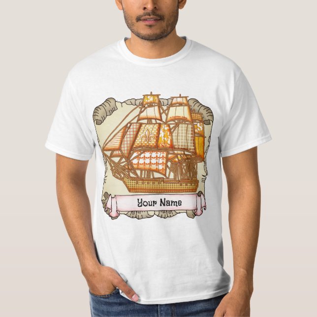 Alte Schiff T-Shirts (Vorderseite)