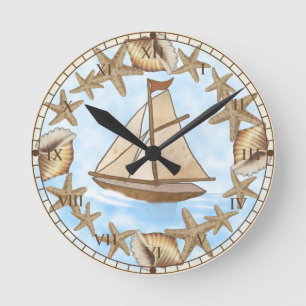 Alte Schiffs-Uhr des Ancient Mariner Runde Wanduhr